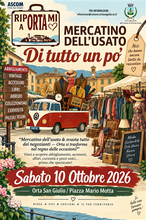 RipORTAmi ad Orta - Mercatino dell'usato