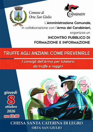 Incontro Truffe agli anziani